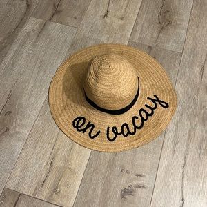 On Vacay straw hat